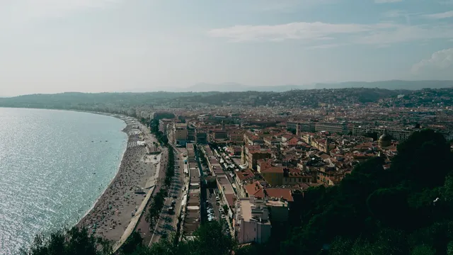 Vue du littoral de Nice